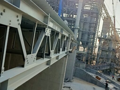 تركيب صاج مشروع مجمع الاسمده الفوسفاتية