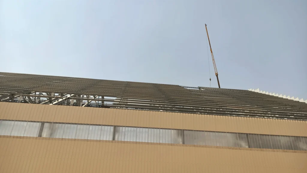 إنشاءات هندسية وتركيبات حديد وتشييد المباني بأقصي معايير الجودة والآمان 3 منظر واسع لأعمال الصاج والحديد بمجمع الأسمدة الفوسفاتية في العين السخنة